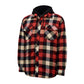 Hard Yakka Men's Quilted Flannel Shacket in Red