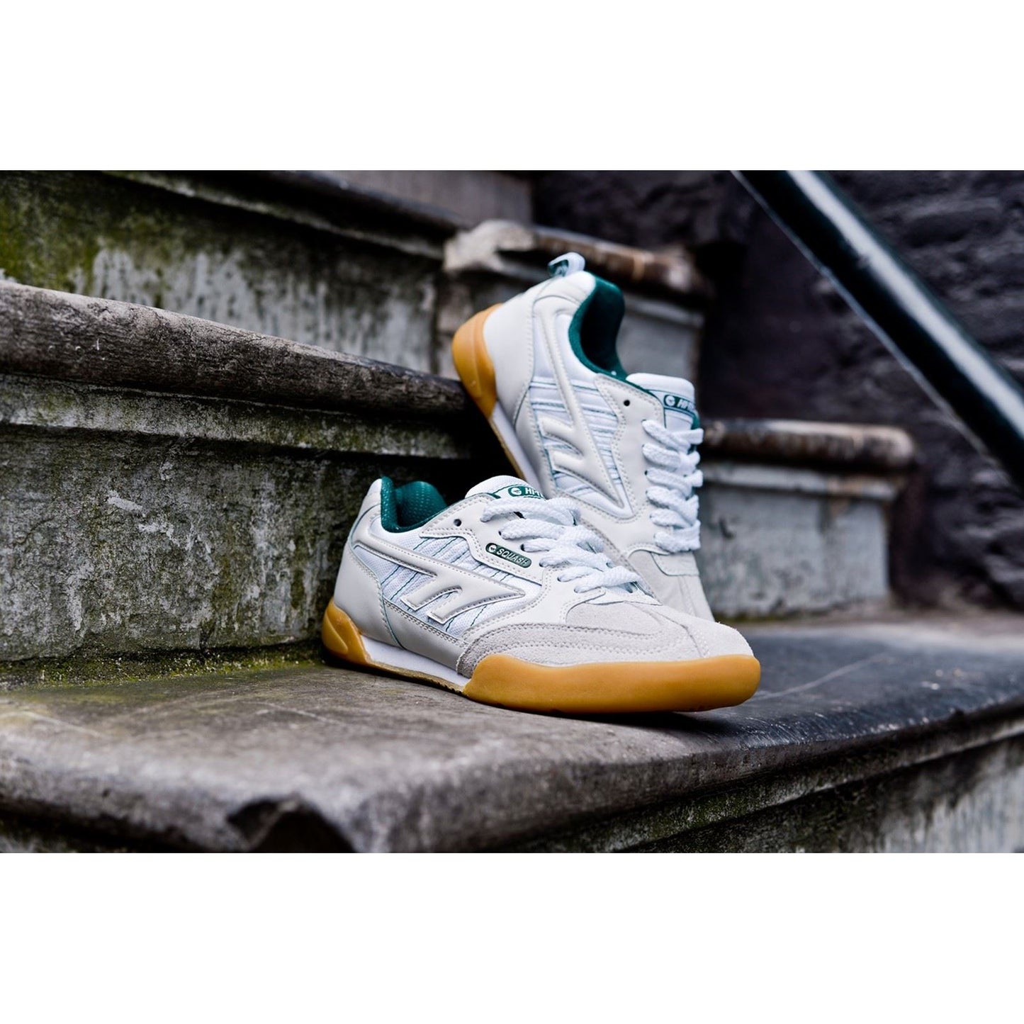 Hi-Tec Squash trainer Textile/Leather White Trainers