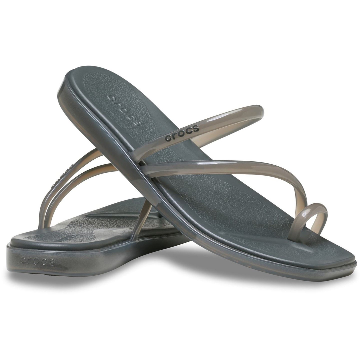 Crocs Miami Jely Toe Loop EVA Women's Carbon Sandals