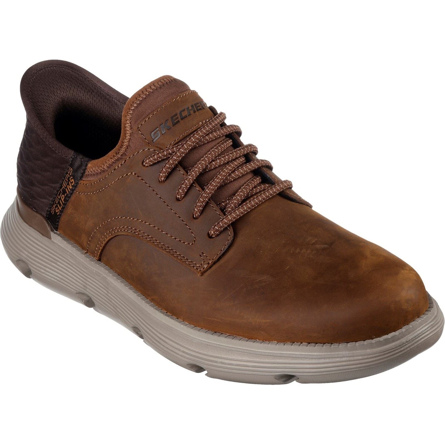 Skechers Men's Garza Gervin Shoes in Dark Brown