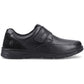 Hush Puppies Forde Touch Fastening Leather Men's Black Loafers
