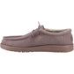 HEYDUDE Wally Stretch Canvas Cotton Men's Deep Taupe Moccasins Shoes
