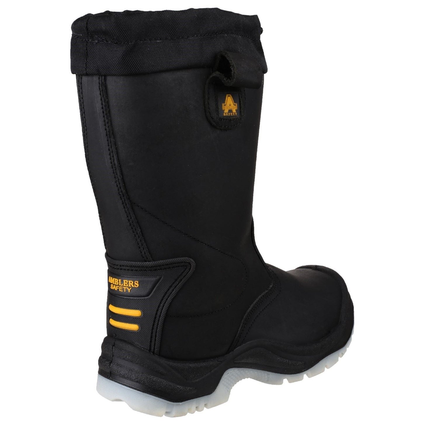 Amblers Safety Men's FS209 Water Resistant Pull On Safety Rigger Boot in Black