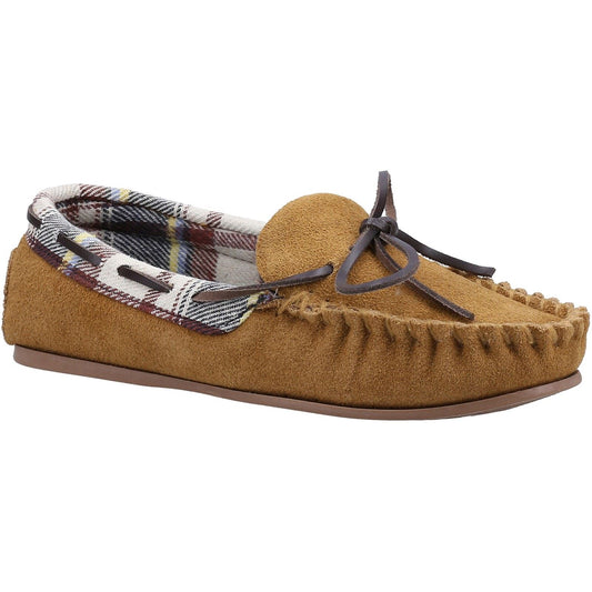 Cotswold Chatsworth Suede Women's Tan Slippers