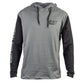 Caterpillar Men's Hooded Long Sleeve Tee in Dark Shadow