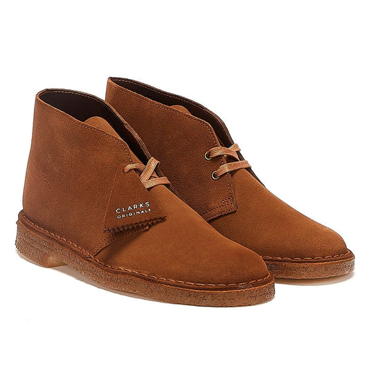 Clarks Originals Desert Trek Suede Men's Cola Boots