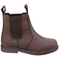 Cotswold Camberwell Leather Boy's Brown Flat Chelsea Boots