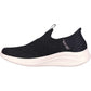 Skechers Women's Ultra Flex 3.0 Shoe in Black/Rose Gold