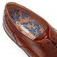 Base London Clarence Brogue Leather Men's Burnt Tan Brogues Shoes