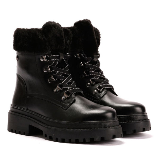 Osprey London The Budapest Leather Women's Black Boots