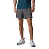 Columbia Three Pitch Polyester Men's Grey Activewear Shorts