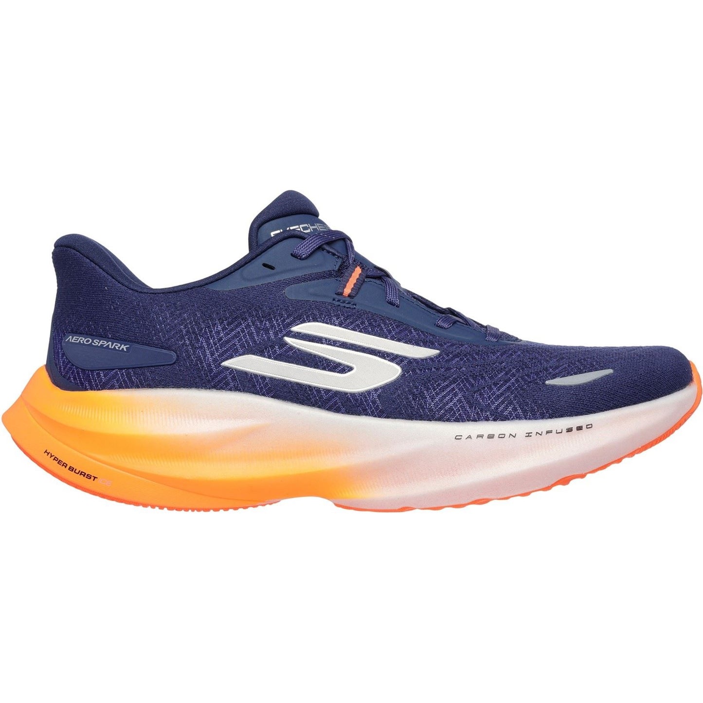 Skechers Performance GO RUN Ride 12 Textile Men's Navy/Orange Trainers