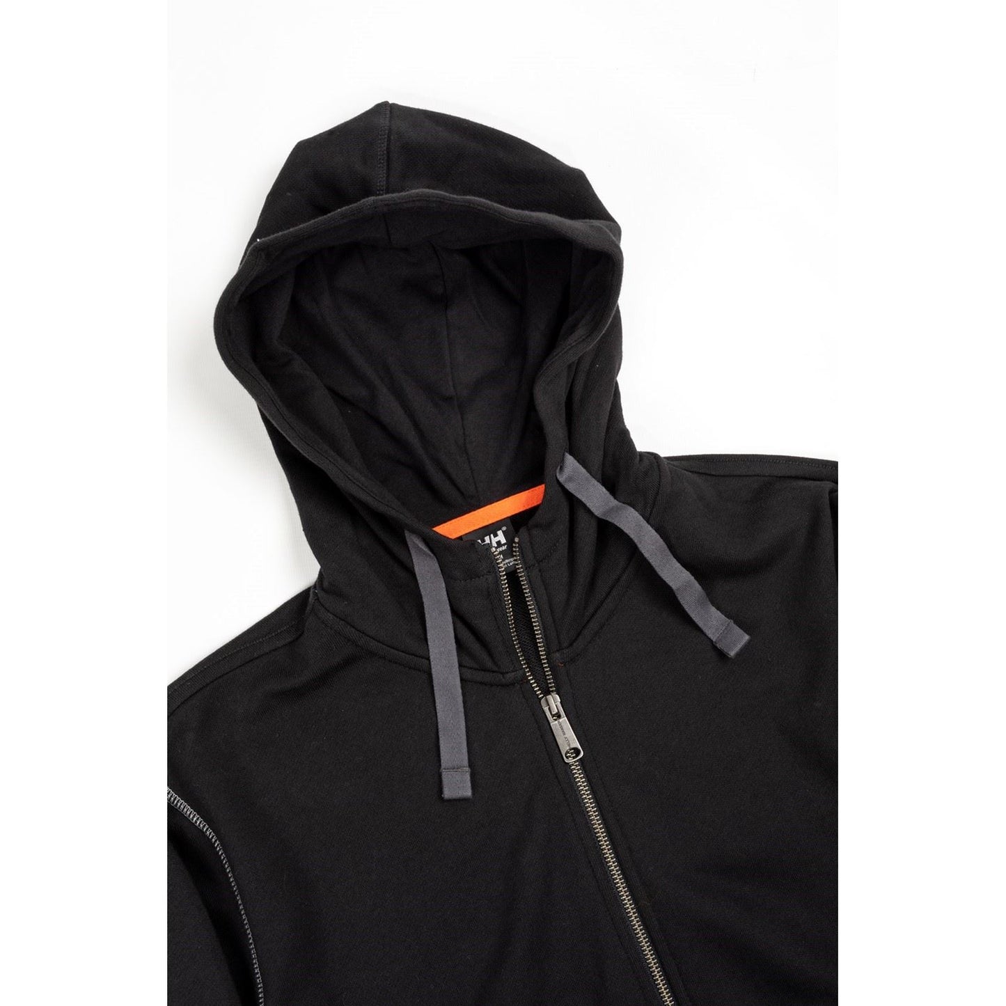 Helly Hansen Workwear Oxford Zip Cotton Men's Black Hooded Sweatshirt
