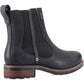 Cotswold Notgrove Leather Women's Black Flat Chelsea Boots
