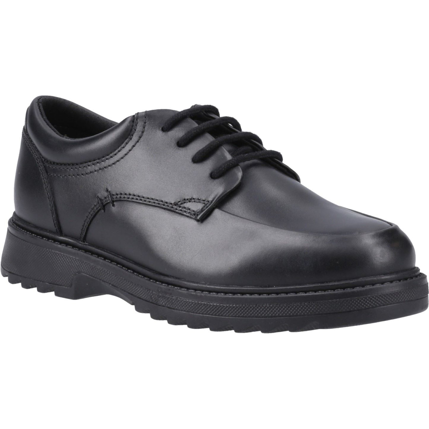 Hush Puppies Romeo Leather Junior Black Shoes