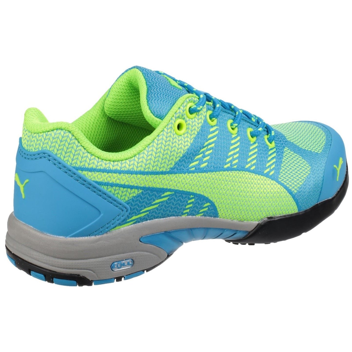 Puma Safety Women's Celerity Knit Ultra Lightweight Safety Trainer in Blue