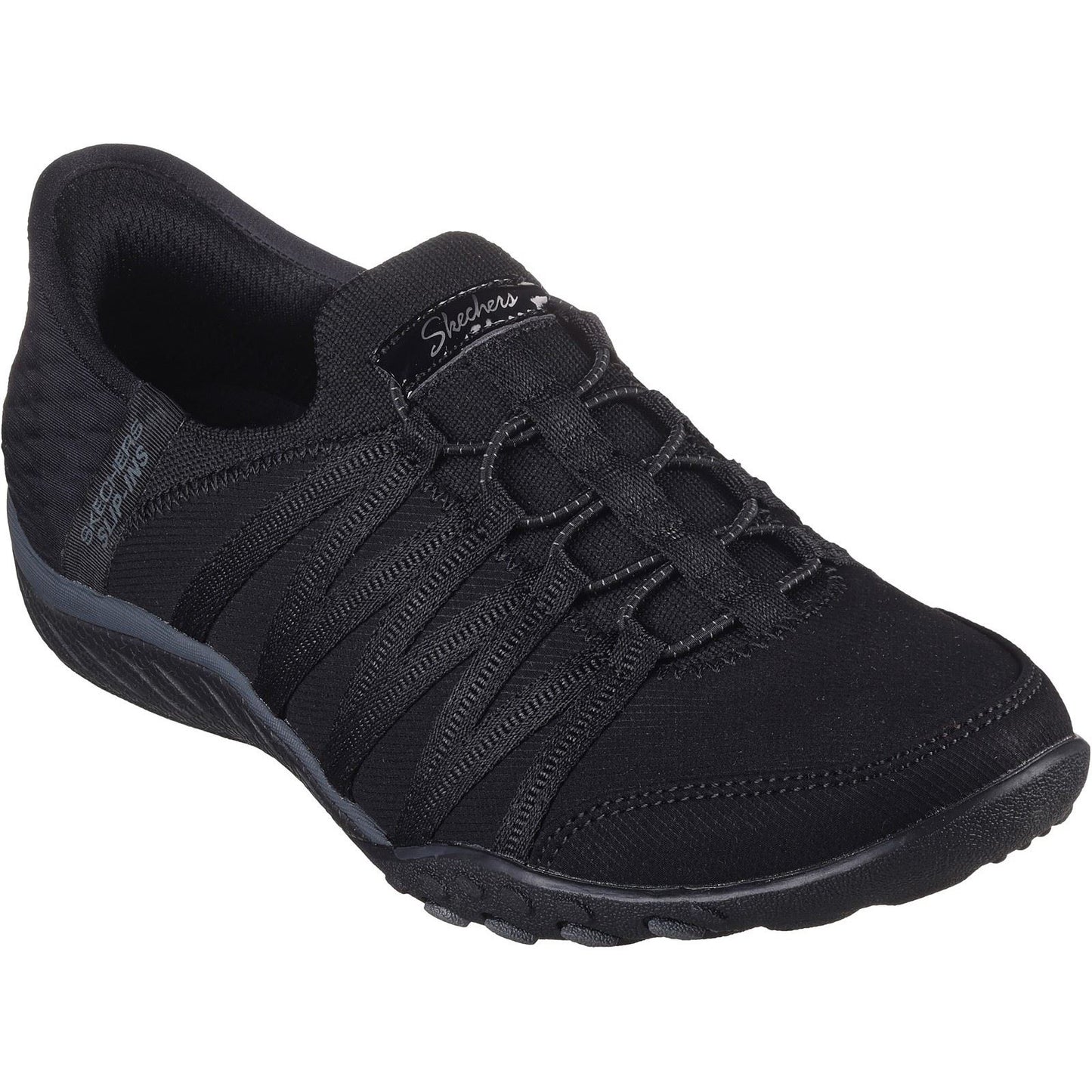 Skechers Women's Breathe-Easy Roll-With-Me Shoes in Black