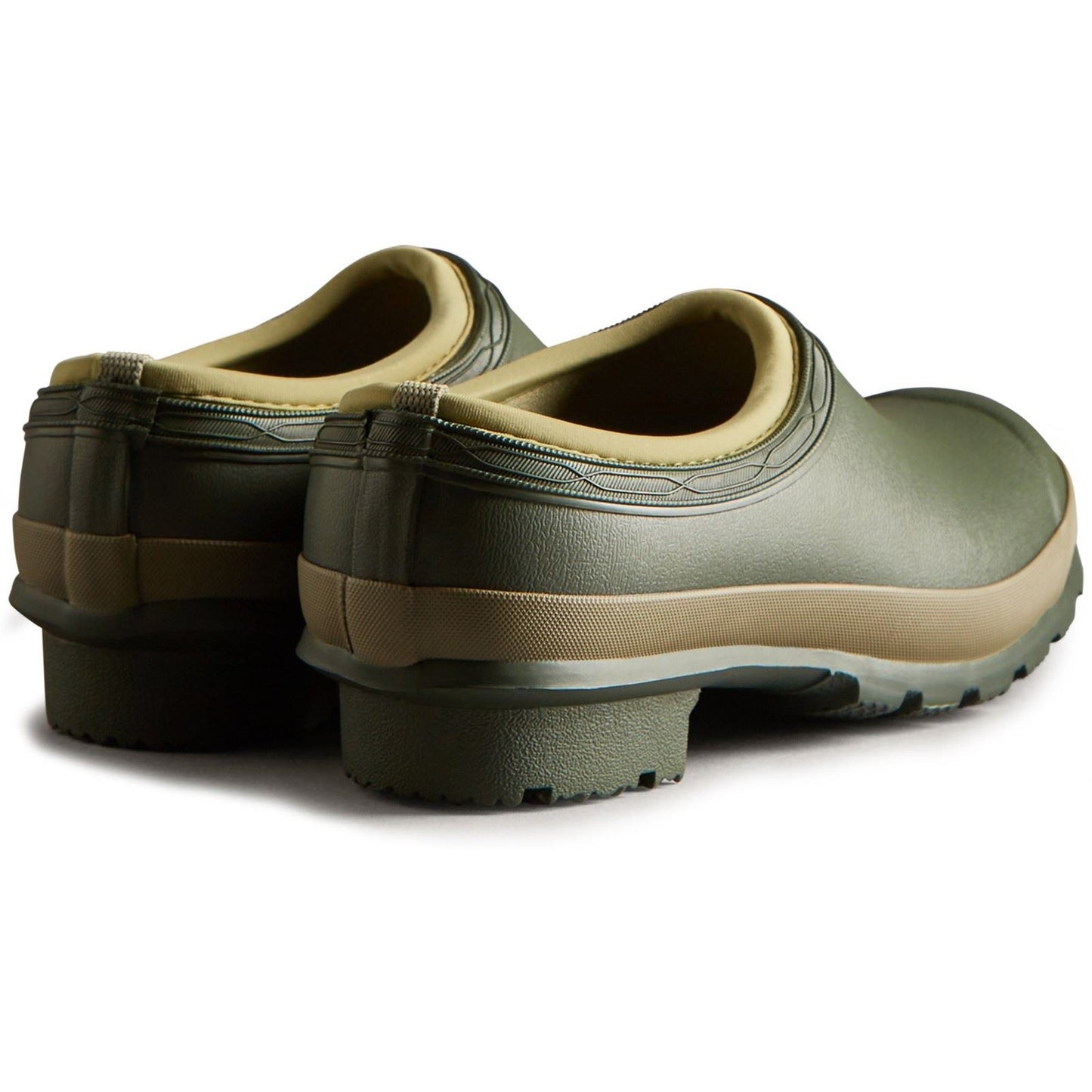 Hunter Women's Gardener Clogs in Dark Olive/Clay