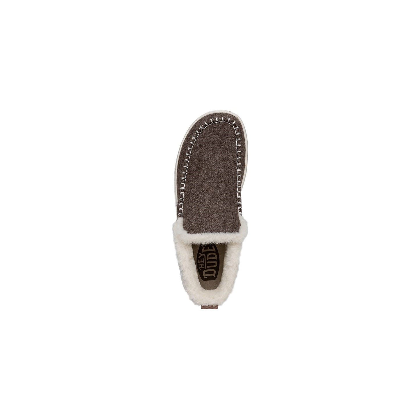 HEYDUDE Women's Denny Wool Faux Shearling Boots in Walnut