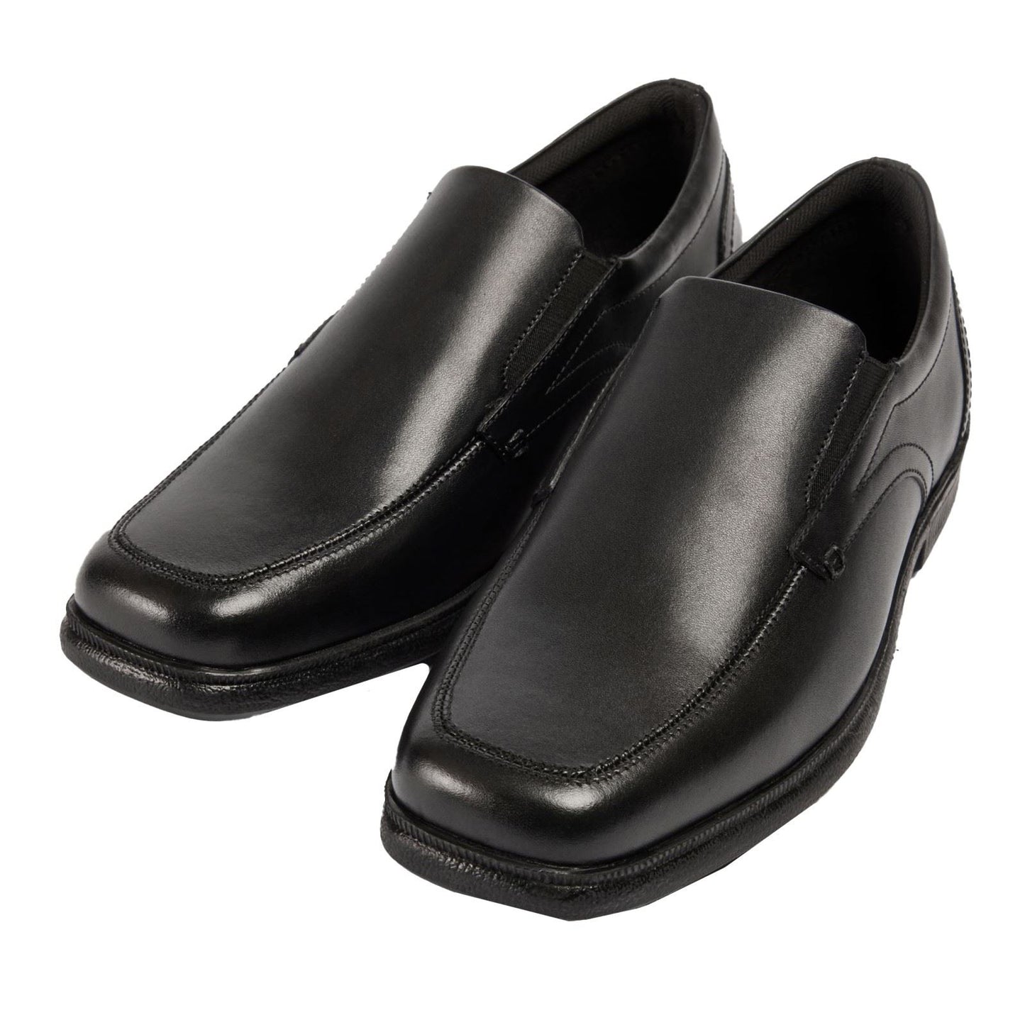 Pod Carpenter Leather Youth Black Loafers