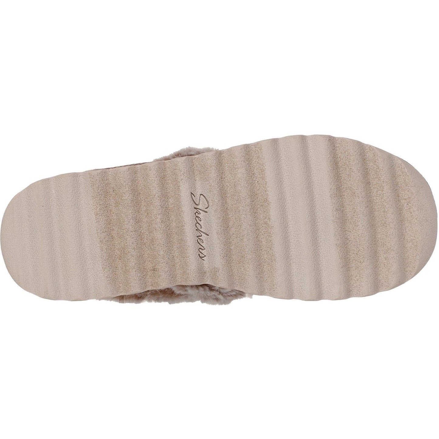 Skechers Cozy Up Polyester Women's Taupe Slippers