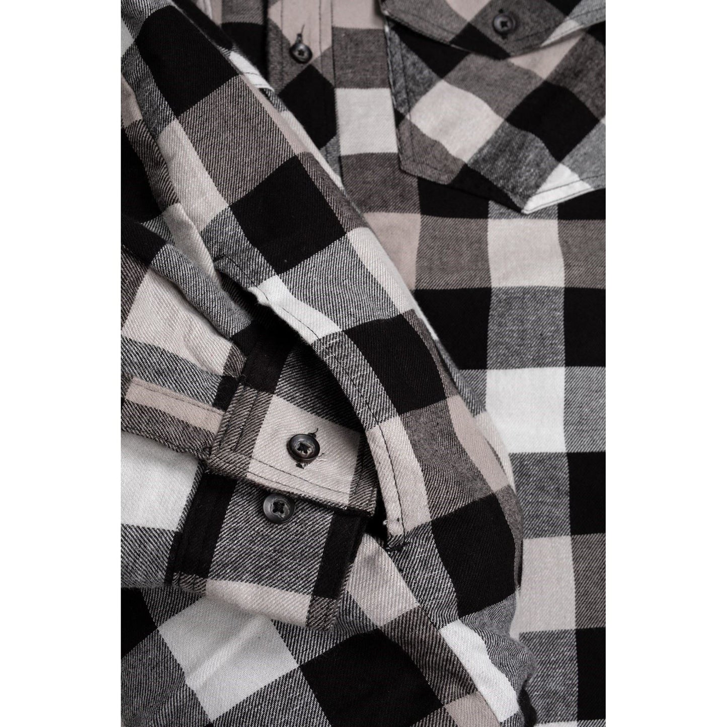 Hard Yakka Men's Quilted Flannel Shacket in Grey