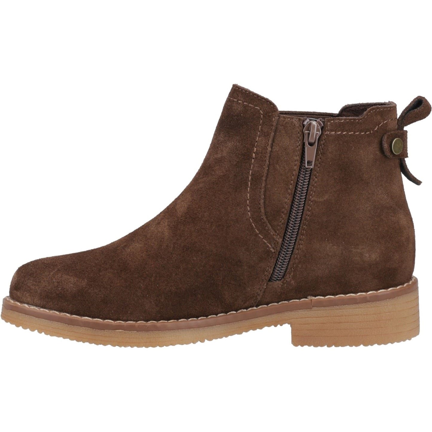 Hush Puppies Women's Maddy Ladies Ankle Boots in Chocolate