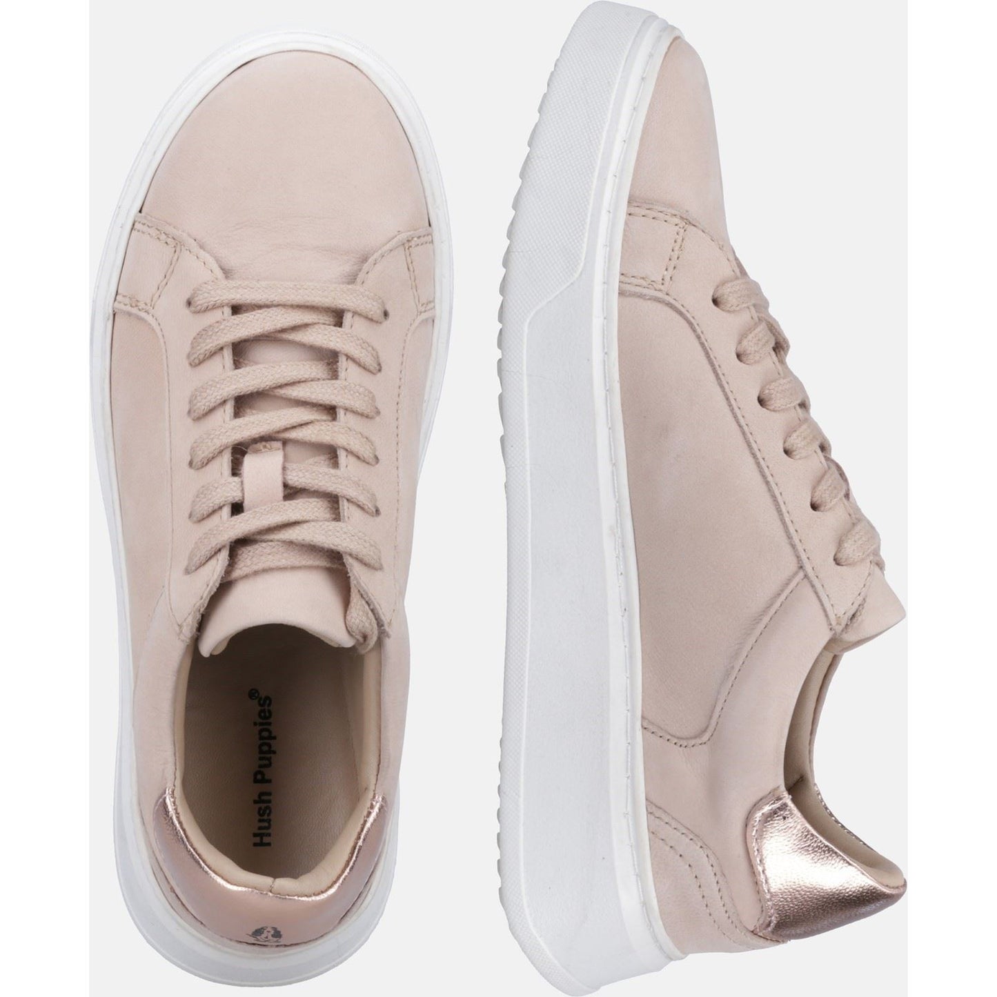 Hush Puppies Women's Camille Lace Cupsole in Blush