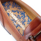 Base London Men's Russo Buckle Loafer in Burnt Tan