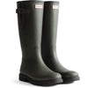 Hunter Downpour Adjustable Boot Rubber Men's Dark Olive/Black Wellington Boots