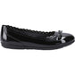 Hush Puppies Lillie Ballerina Patent Leather Youth Black Ballet Flats