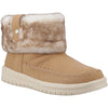 HEYDUDE Camden Cuff Classic Cozy Polyester Women's Cognac Winter Ankle Boots