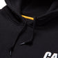 Caterpillar Men's Trademark Banner Hooded Sweatshirt in Black