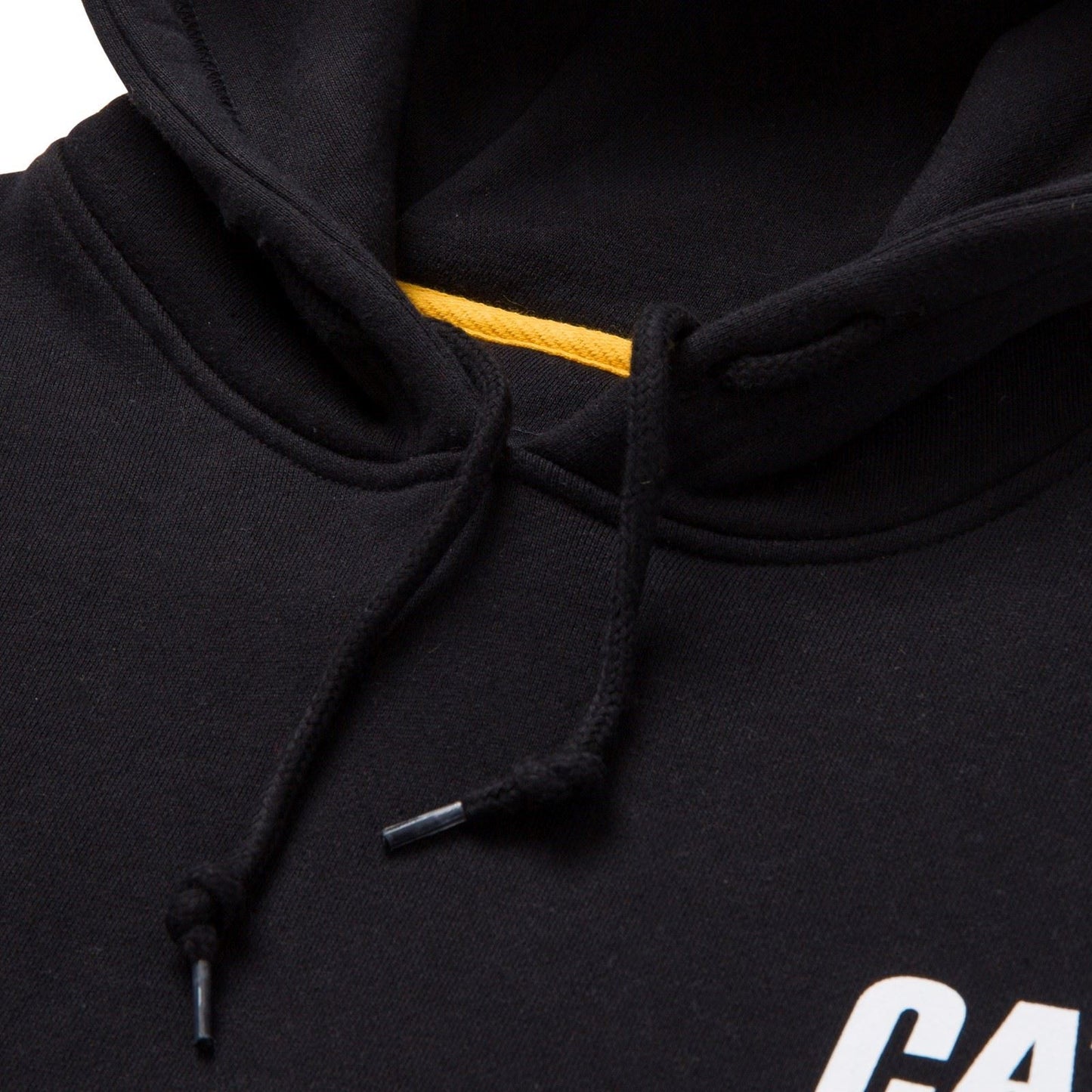 Caterpillar Men's Trademark Banner Hooded Sweatshirt in Black