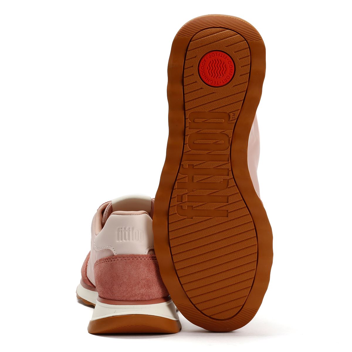 FitFlop X Pantone Retro-Q Suede Women's Rose Trainers