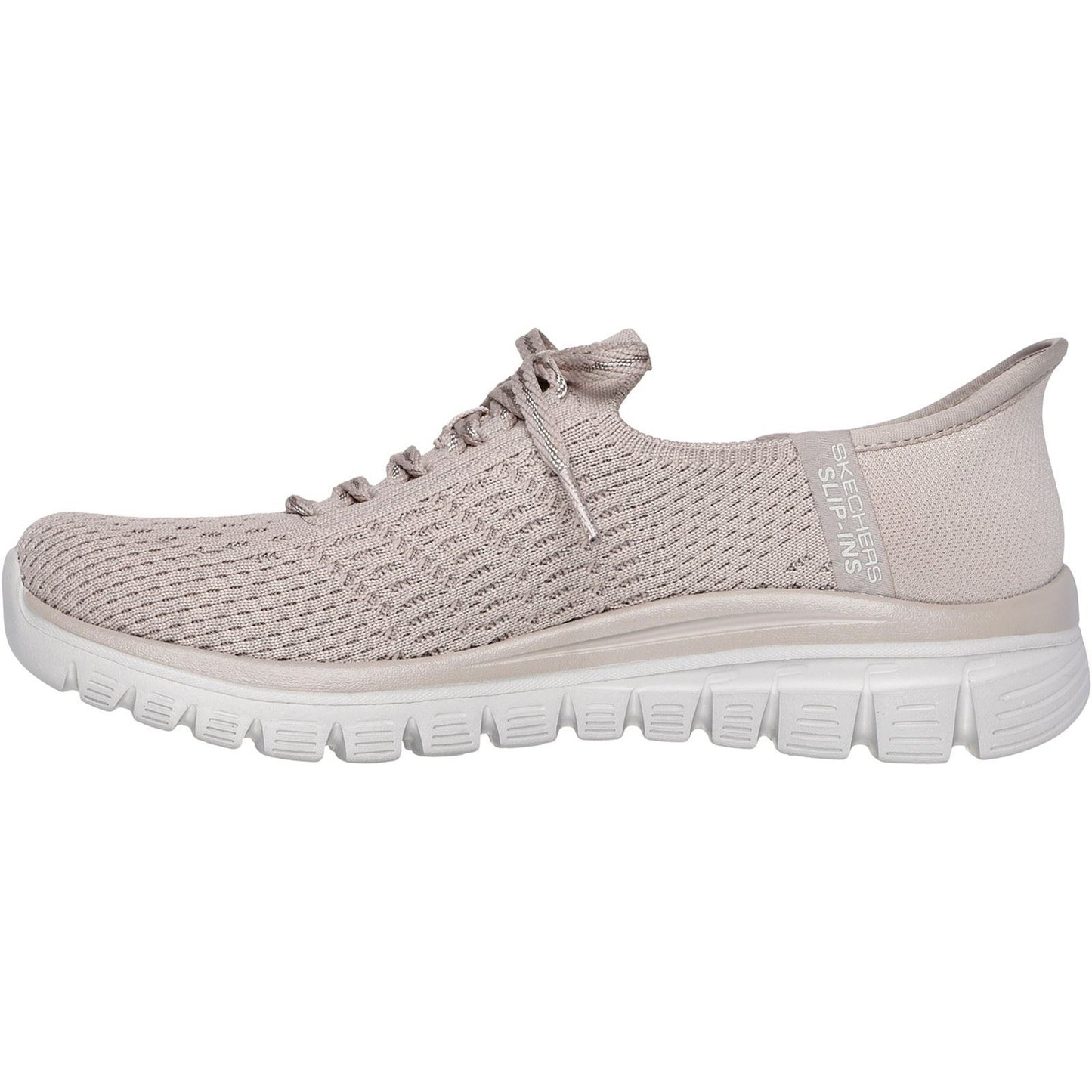 Skechers Graceful First Blush Textile Women's Taupe Trainers