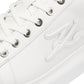 Karl Lagerfeld Kapri Signia Emboss Lo Lace Leather Women's White Trainers