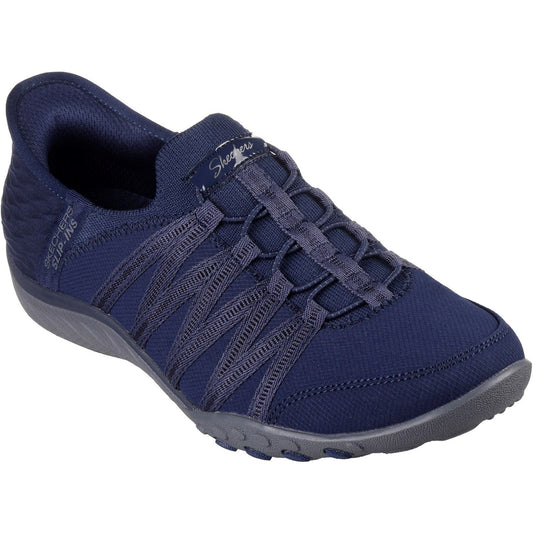 Skechers Women's Breathe-Easy - Roll-With-Me Shoe in Navy