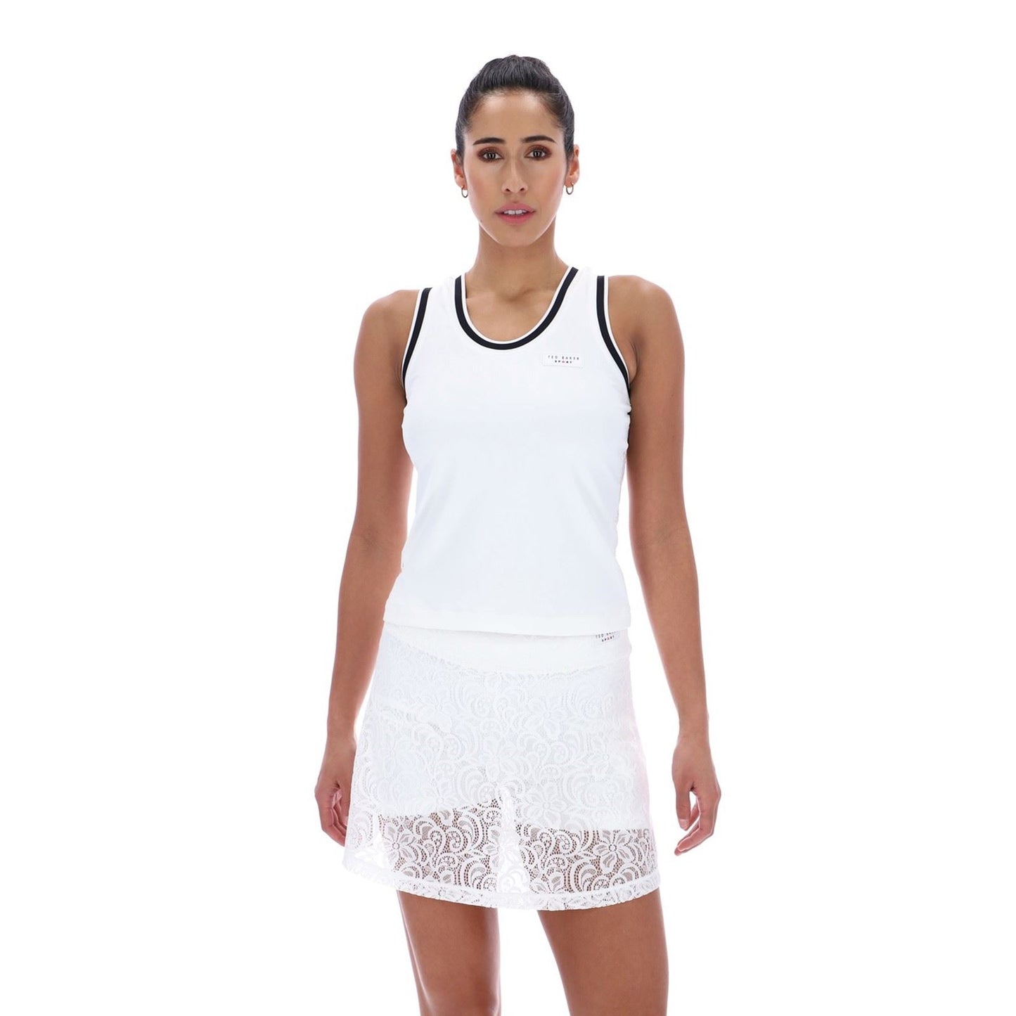Ted Baker ANNABELLE TBWVS2623 Women's White Activewear Tank Tops