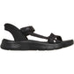 Skechers GO WALK Flex Illuminate Textile Women's Black Standard Sandals