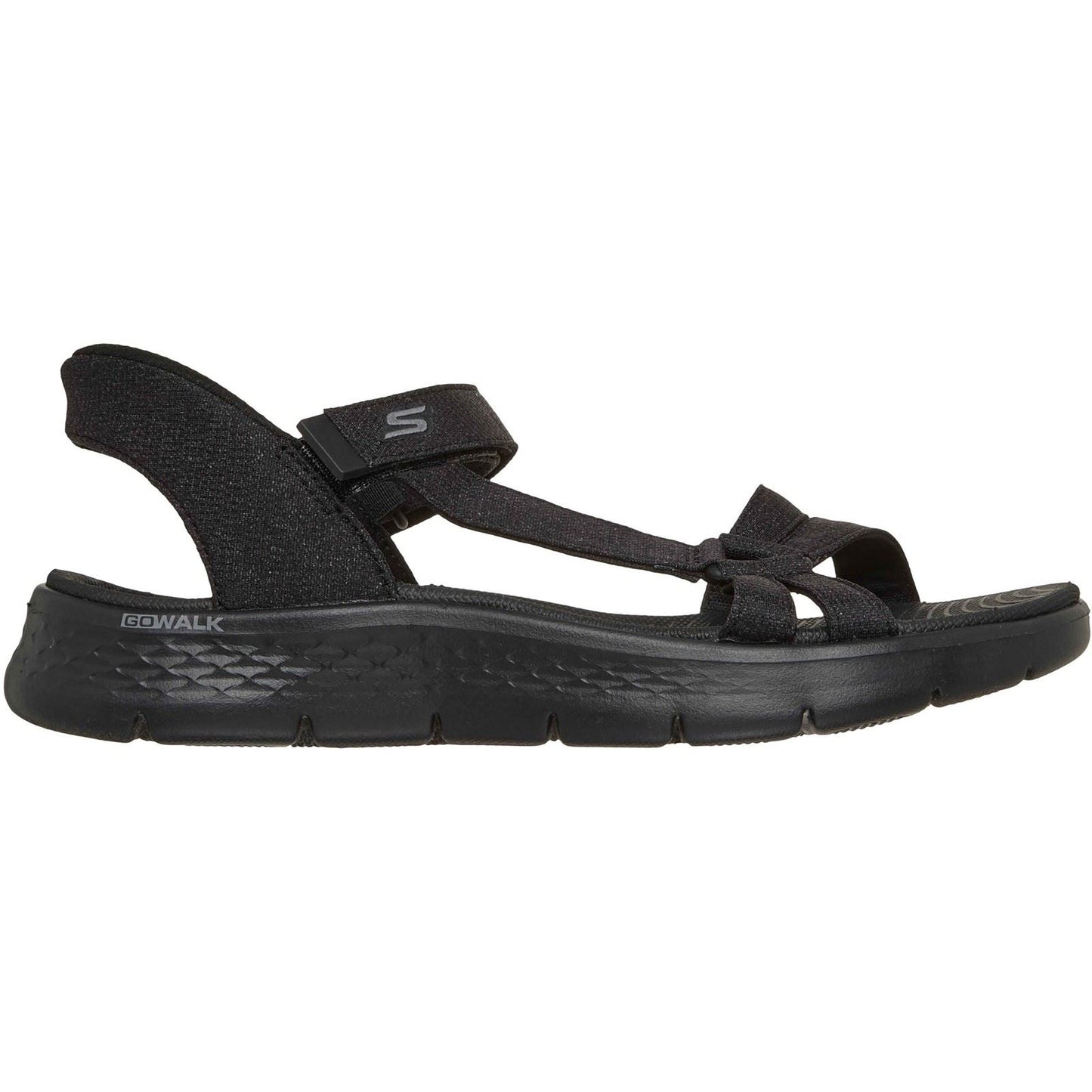 Skechers GO WALK Flex Illuminate Textile Women's Black Standard Sandals
