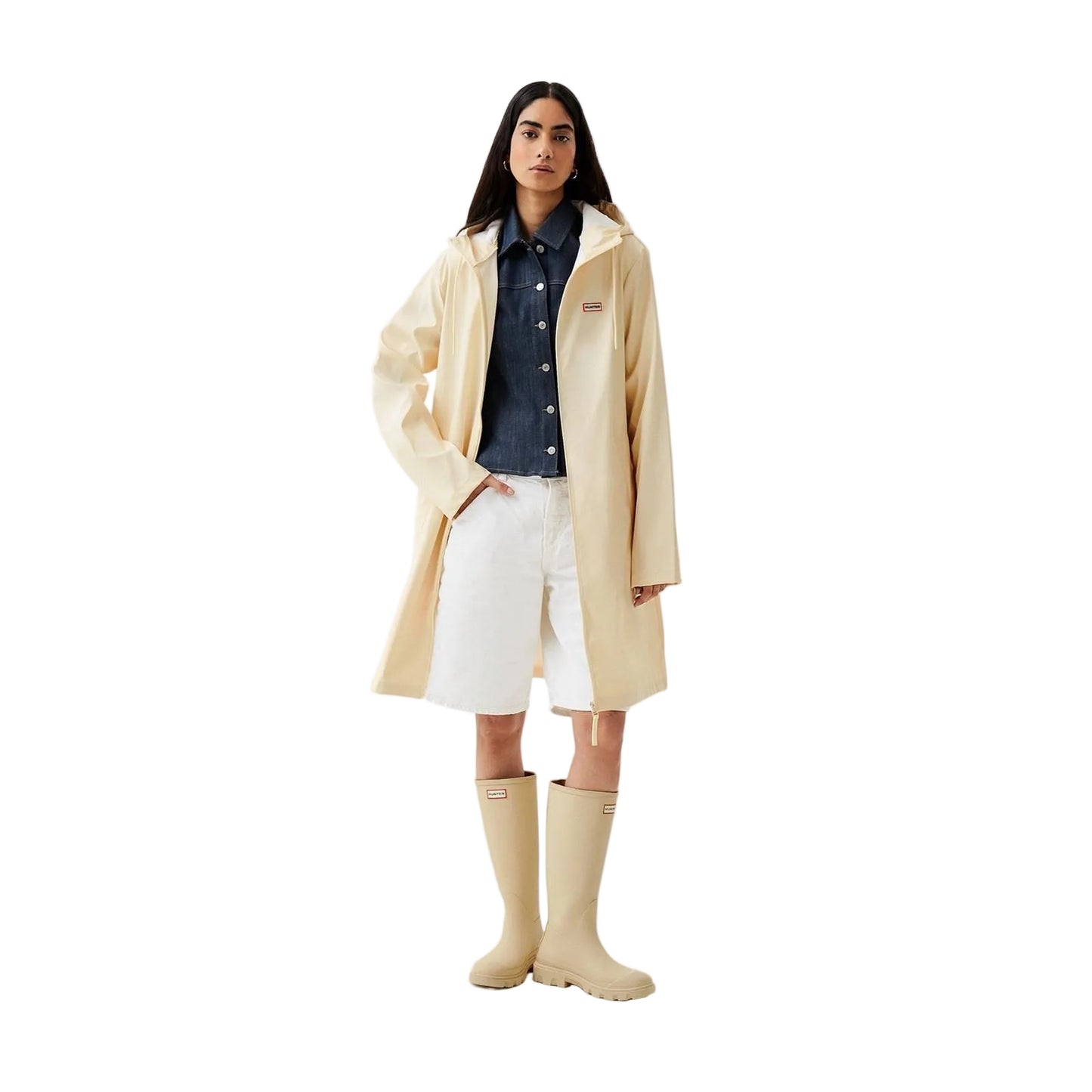 Hunter Andrea Unisex Adults Grey Rain Coat