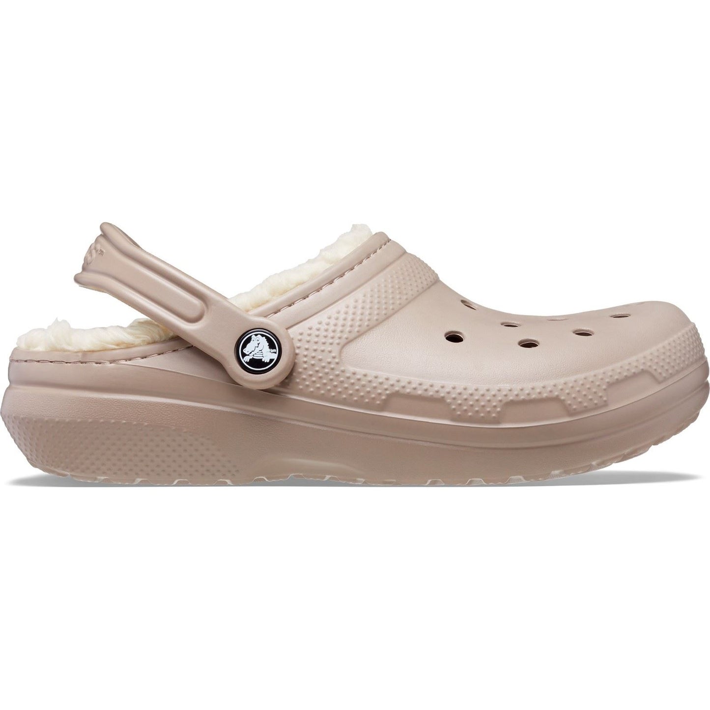Crocs Unisex Classic Lined Clog in Mushroom/Bone