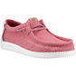 HEYDUDE Wally Jute Jute Men's Claret Red/Silver Birch Moccasins Shoes