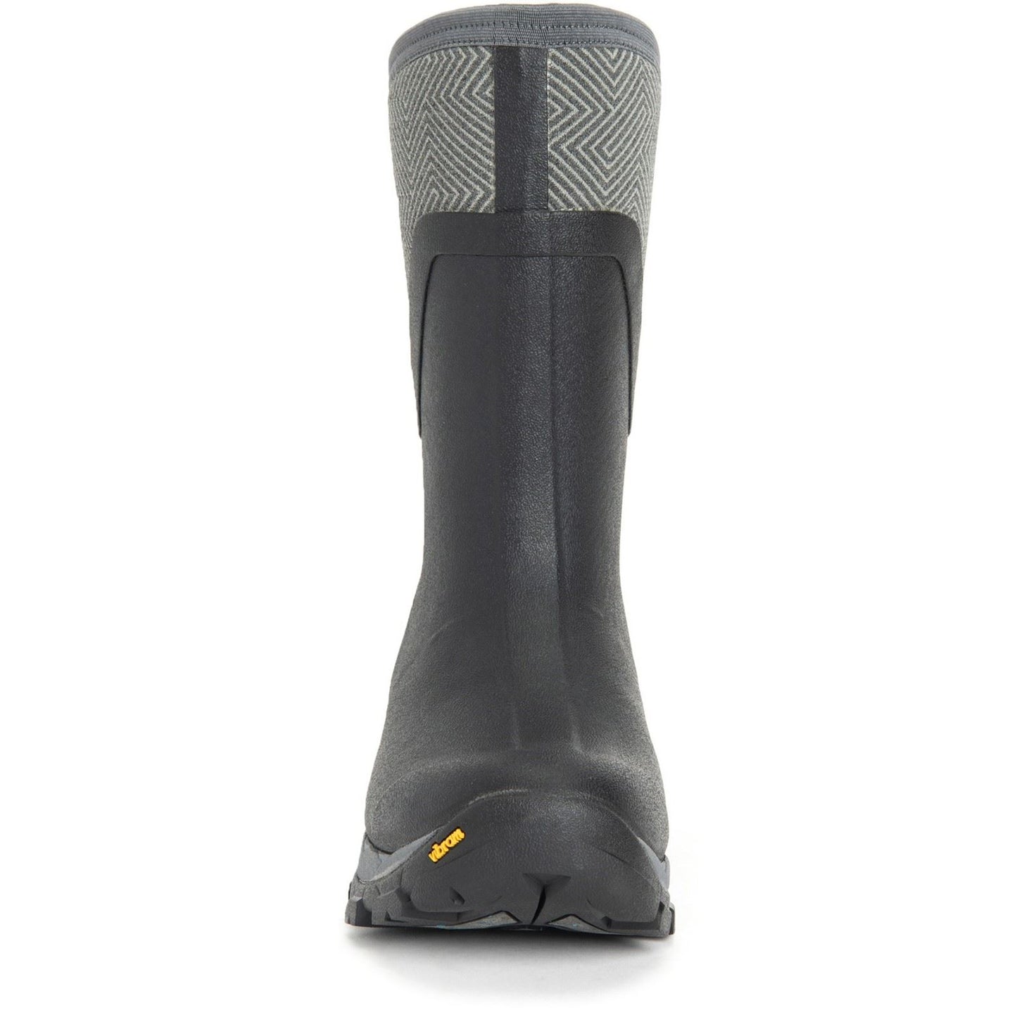 Muck Boots Women's Arctic Ice Mid Wellingtons in Black/Grey Geometric