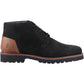 Hush Puppies Moore Nubuck Men's Black Ankle Boots