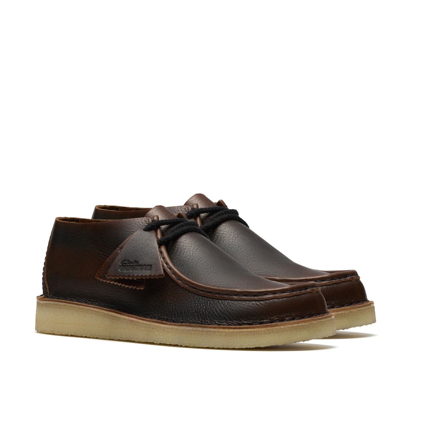 Clarks Originals Desert Nomad Leather Men's Dark Tan Shoes