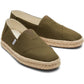 TOMS Alpargata Rope 2.0 Cotton Men's Olive Shoes
