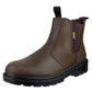 Amblers Safety FS128 Hardwearing Pull On Safety Dealer Boot in Brown