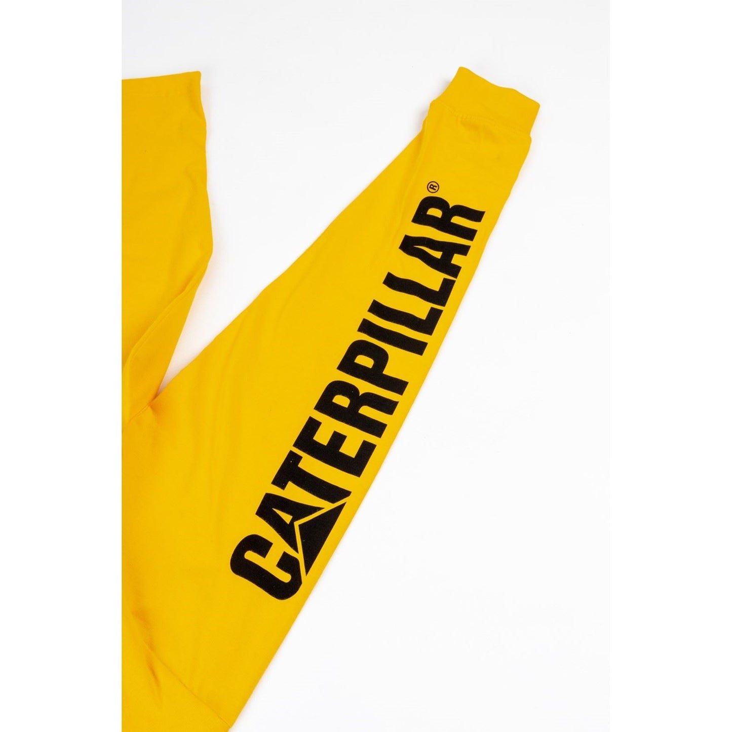 Caterpillar Men's Trademark Banner Long Sleeve T-Shirt in Yellow